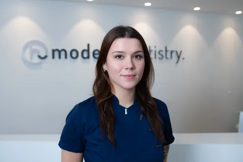 Emily Eisenschmidt, professional teeth cleaning at moderndentistry